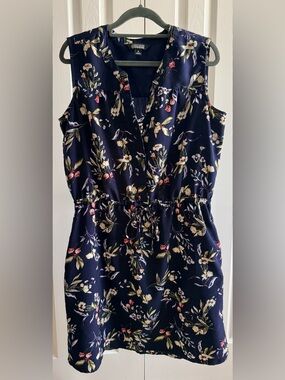 ORIGINAL Floral Navy Sleeveless Dress